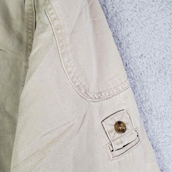 Woolrich Shirt Cotton Canvas Pocket Mens Size Large L Khaki LS Button Down - Picture 5 of 12